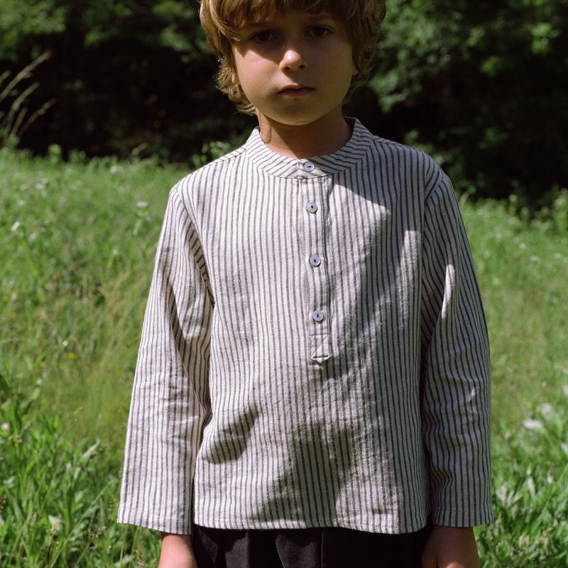 Herring Stripe Shirt - Natural