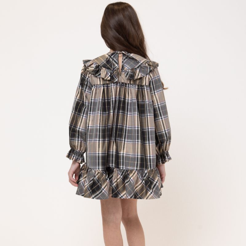 Plaid Dress - Beige