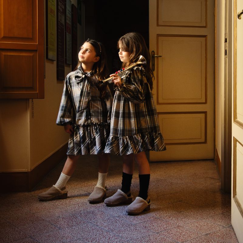 Plaid Dress - Beige