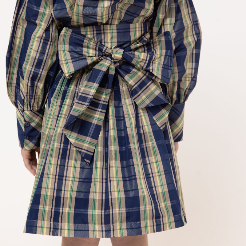 Plaid Skirt - Blue