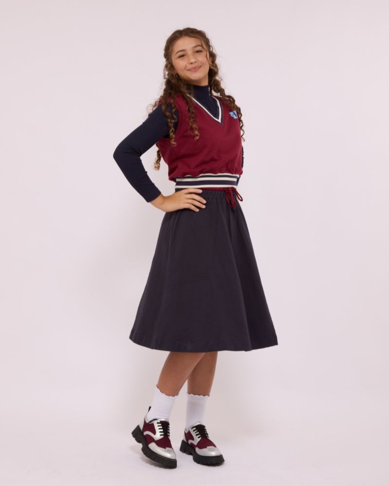 Signature Sweat Skirt - Navy