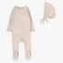 Bud Footie And Hat - Soft Pink