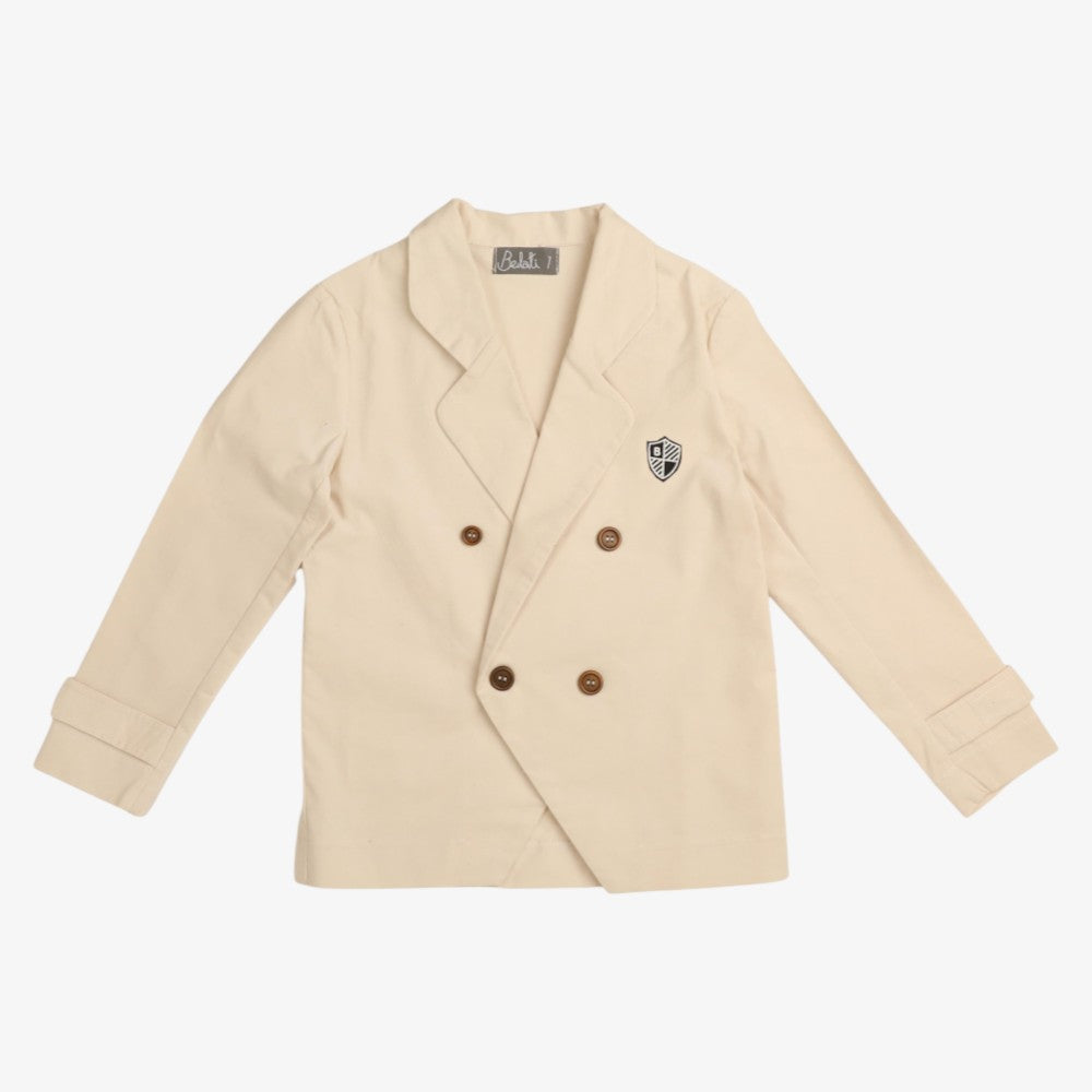 Velour Cord Jacket - Ivory