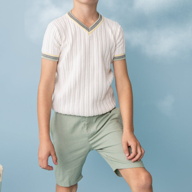 Linen Bermuda - Green