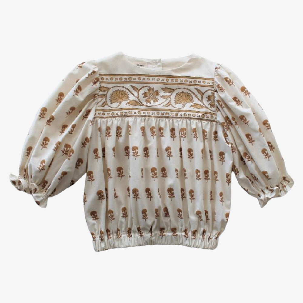 Carnation Blouse - Ecru/multi