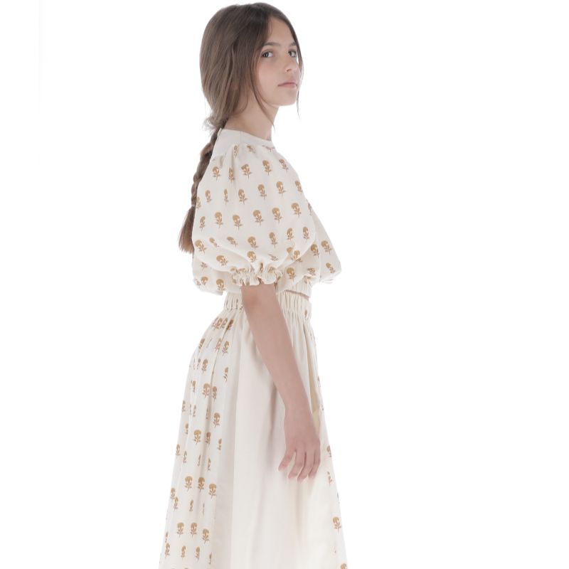 Carnation Blouse - Ecru/multi