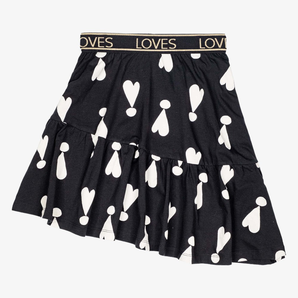 Hearts Skirt - Black