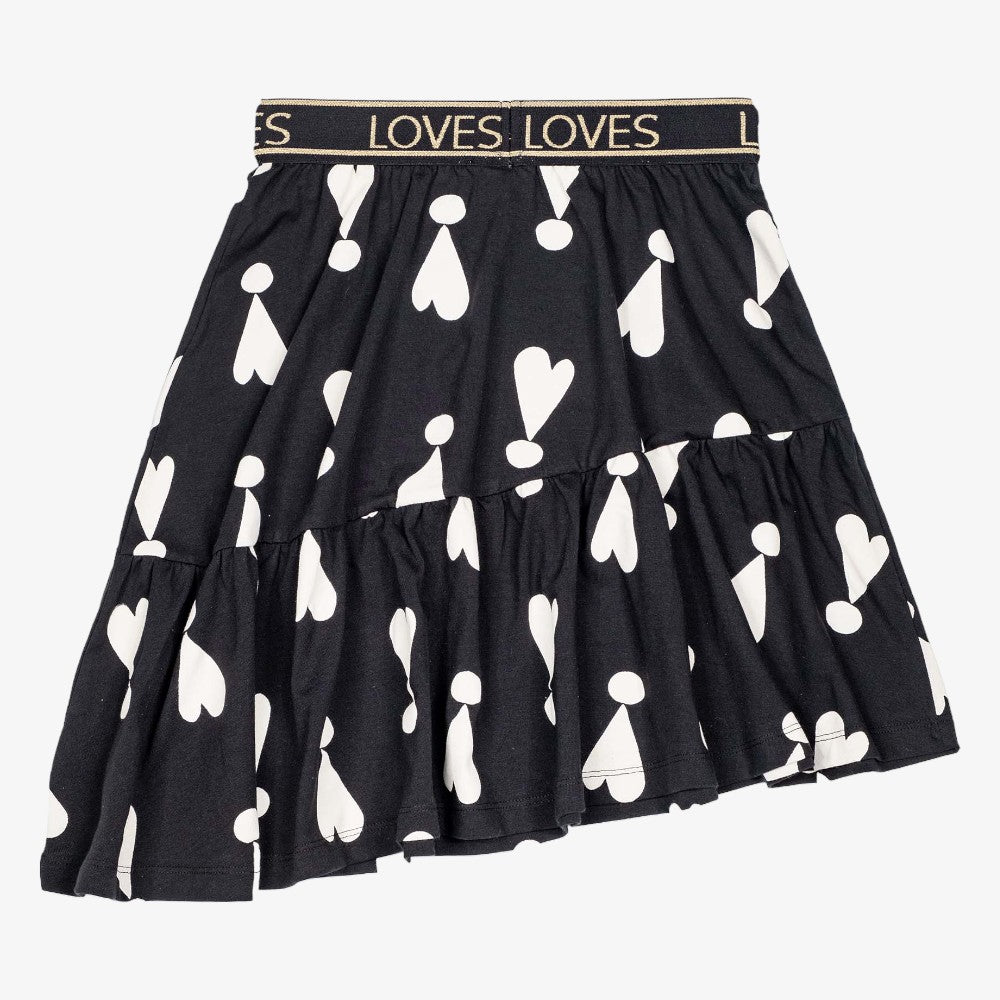 Hearts Skirt - Black