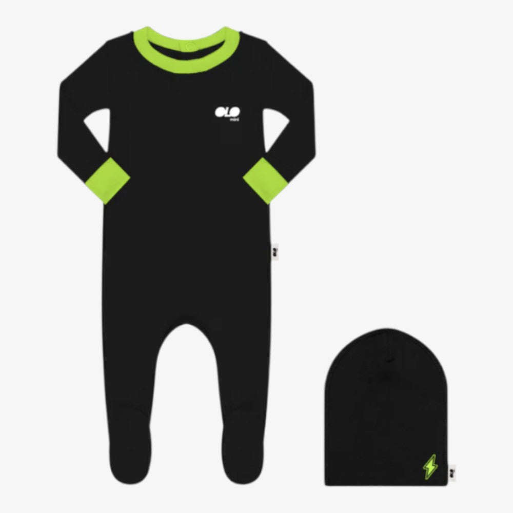 Blaze Footie And Beanie - Neon