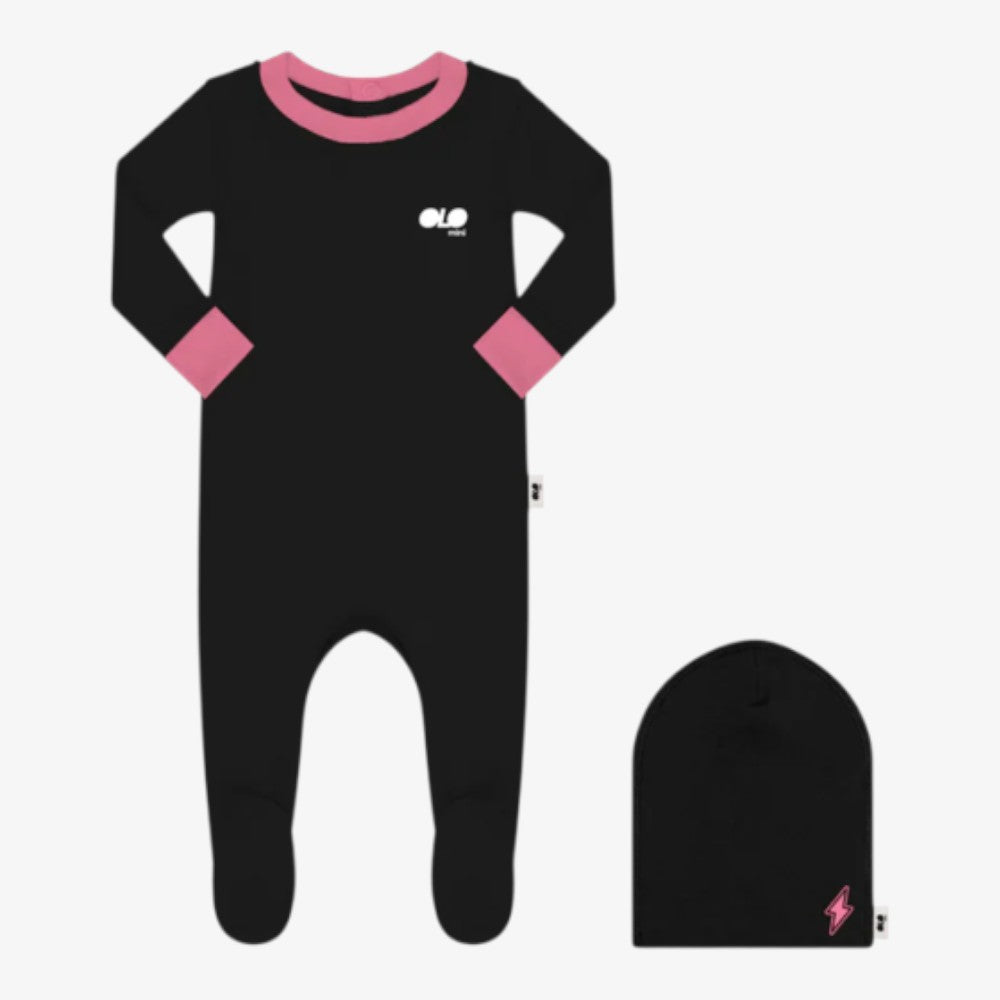 Blaze Footie And Beanie - Pink