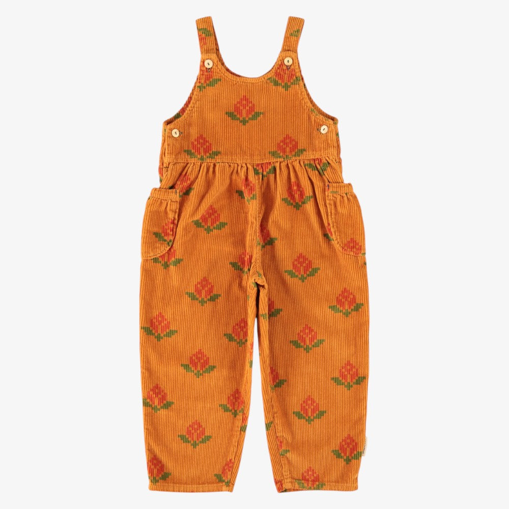 Big Flower Romper - Camel
