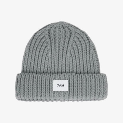Chunky Beanie - Heather Grey