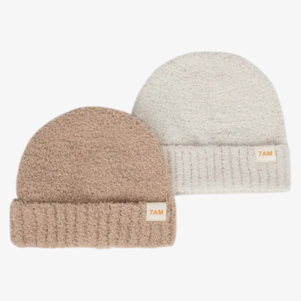 Fuzzy Beanie - Pecan