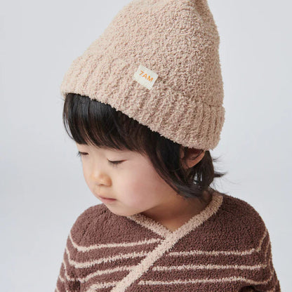 Fuzzy Beanie - Pecan