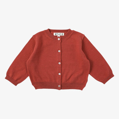 Solid Cardigan - Red