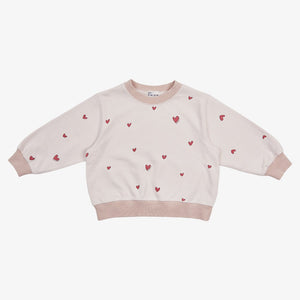 Heart Sweater - Light Pink