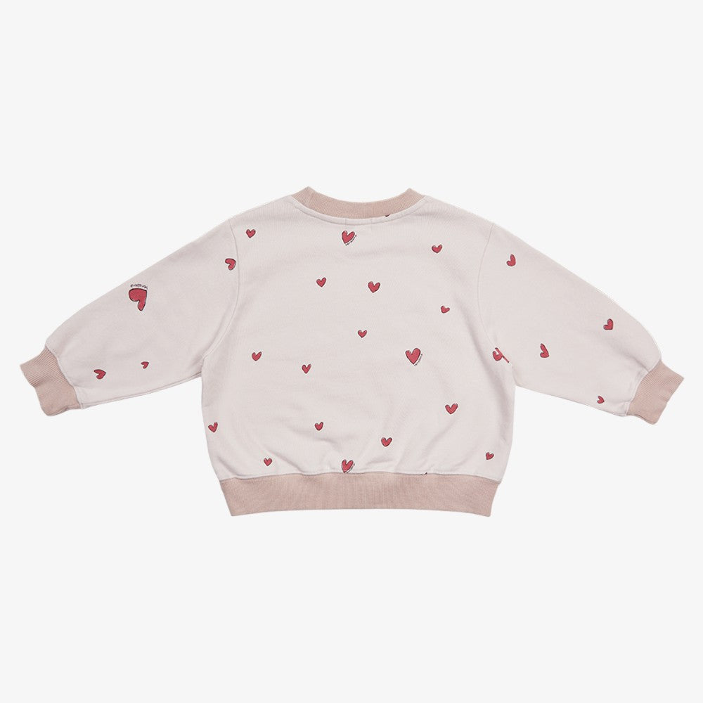 Bene Bene Heart Sweater - Light Pink
