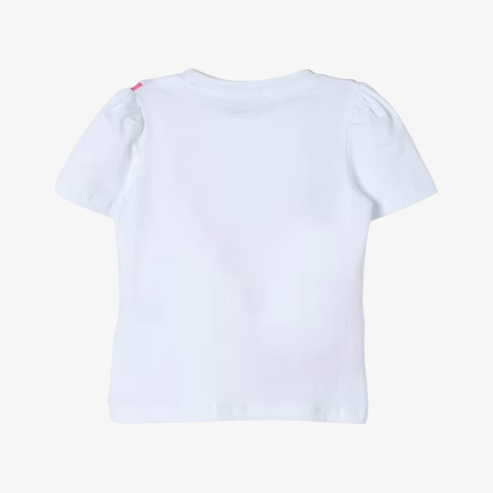 Jersey T-Shirt - White-peach