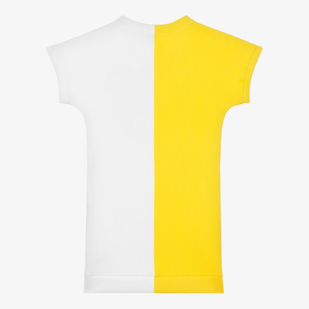 Half N Half Dress With Pockets - Yellow