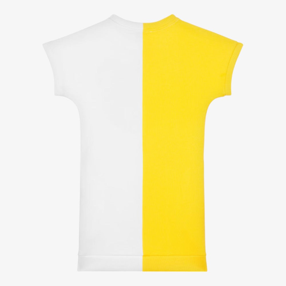 Moschino Half N Half Dress With Pockets - Yellow