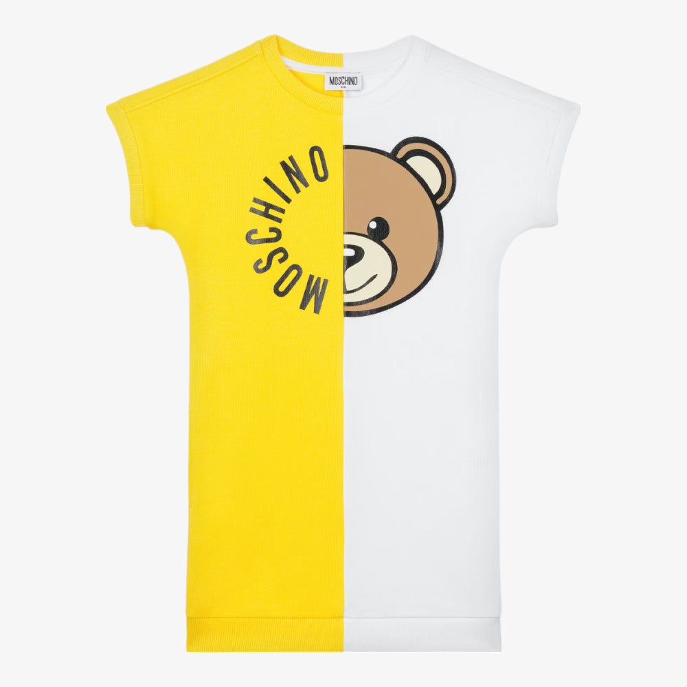 Half N Half Dress With Pockets - Yellow