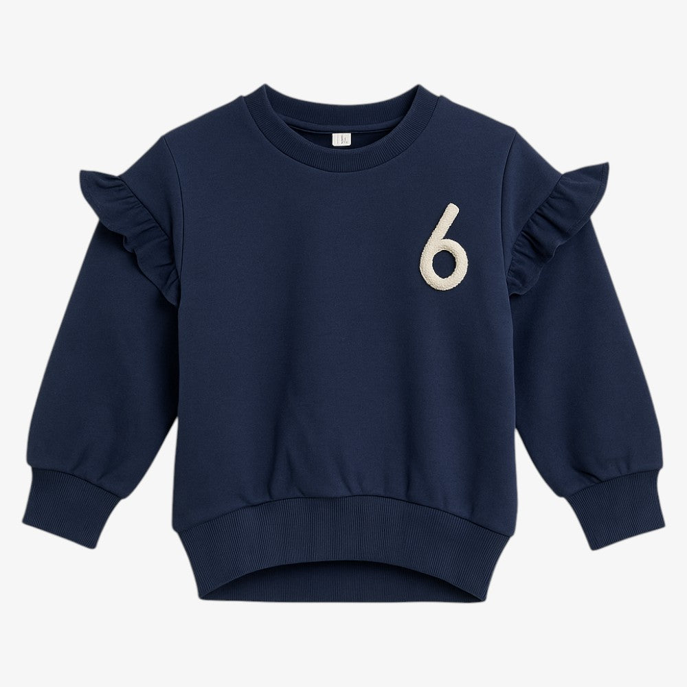 Frill Sweatshirt - Navy