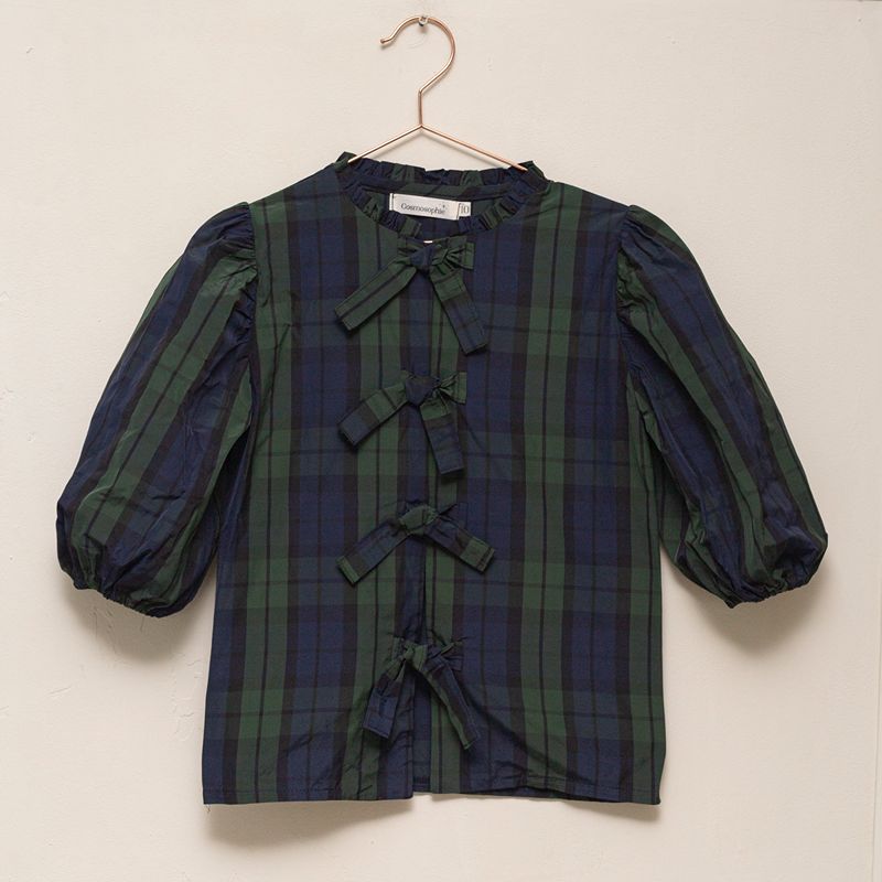 Bow Shirt - Plaid