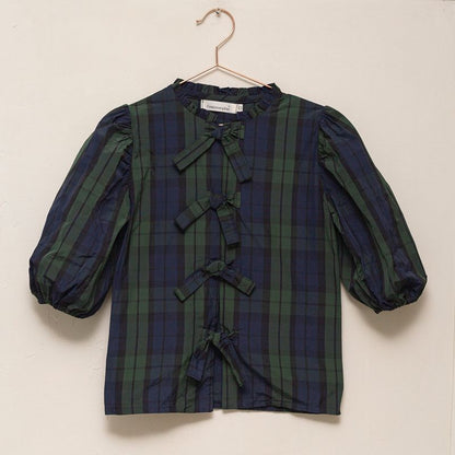 Bow Shirt - Plaid