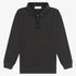 Corduroy Collar Polo - Black