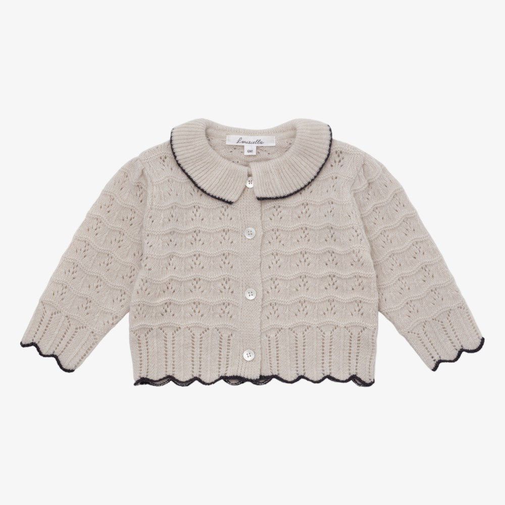 Breta Knit Cardigan - Light Beige