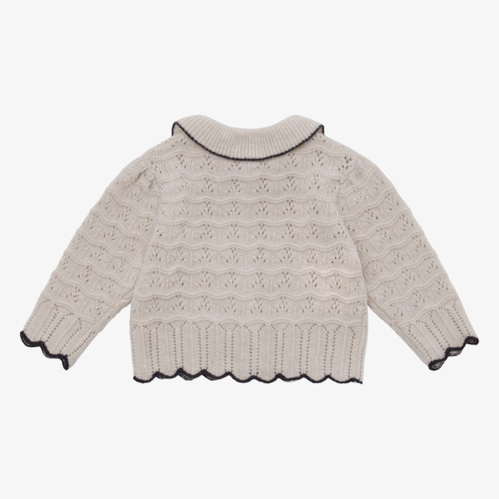 Breta Knit Cardigan - Light Beige