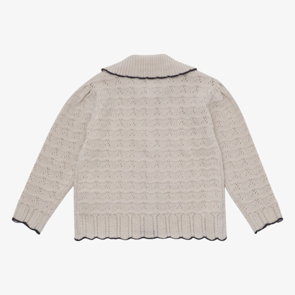 Breta Knit Cardigan - Light Beige