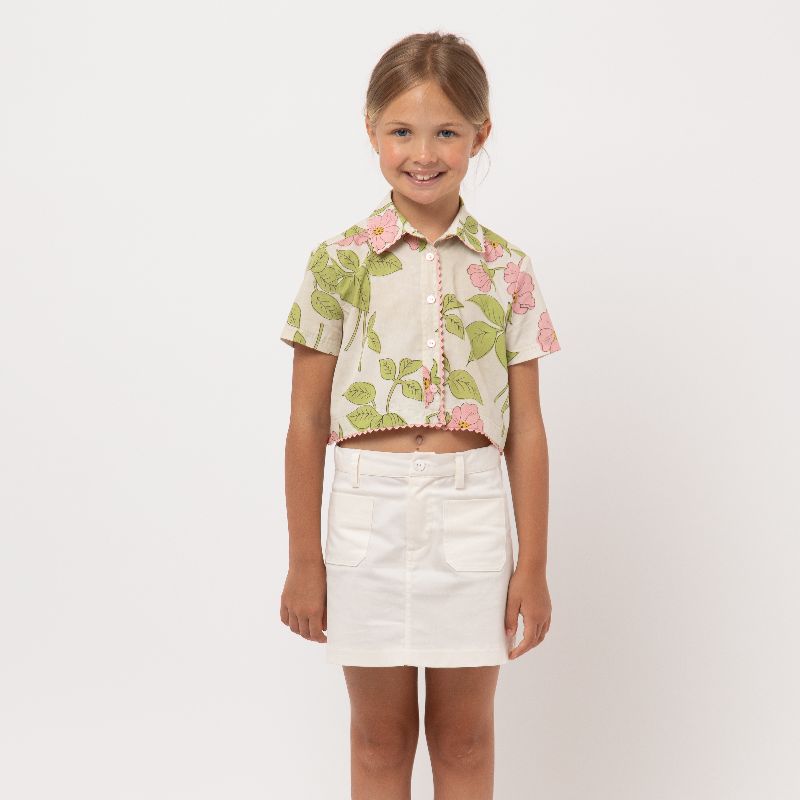 May Shirt - Pink Flower