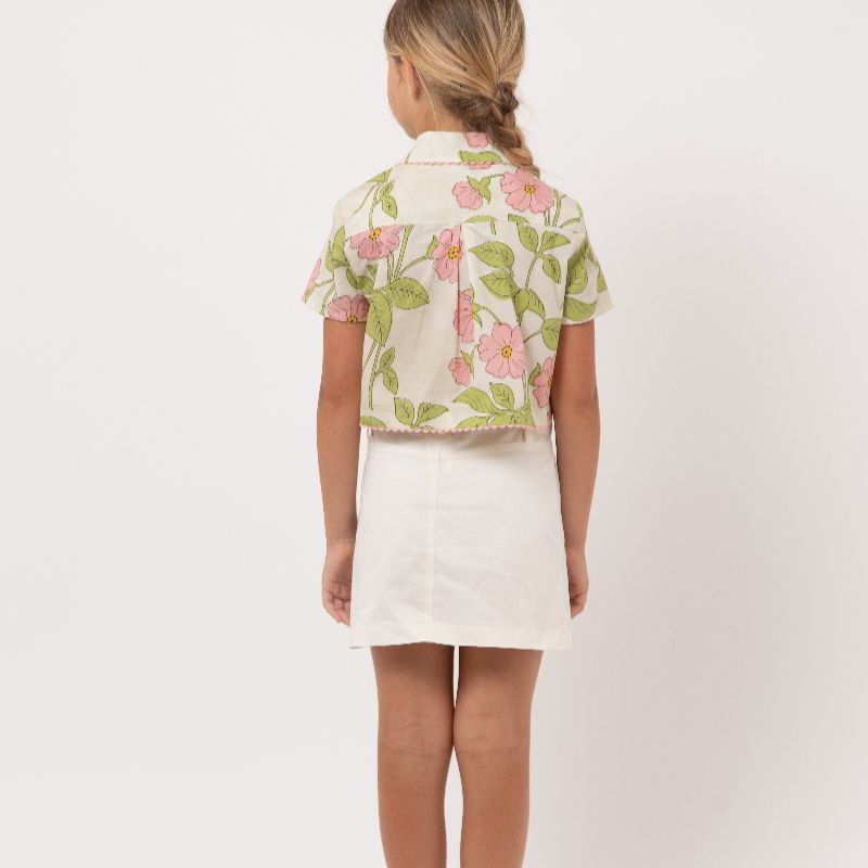 May Shirt - Pink Flower