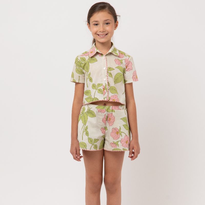 May Shirt - Pink Flower