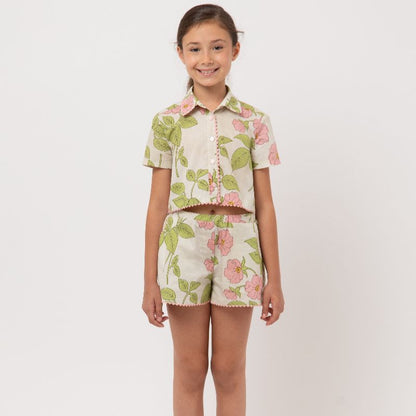 May Shirt - Pink Flower