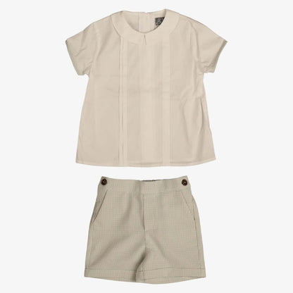 Trim Shirt And Shorts - Green