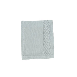 Bib Style Knit Blanket - Sage