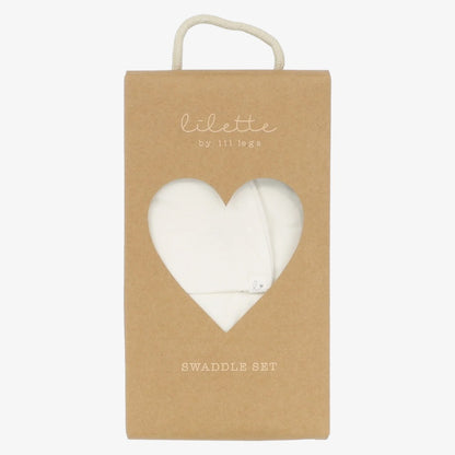 Bamboo Swaddle Set - White