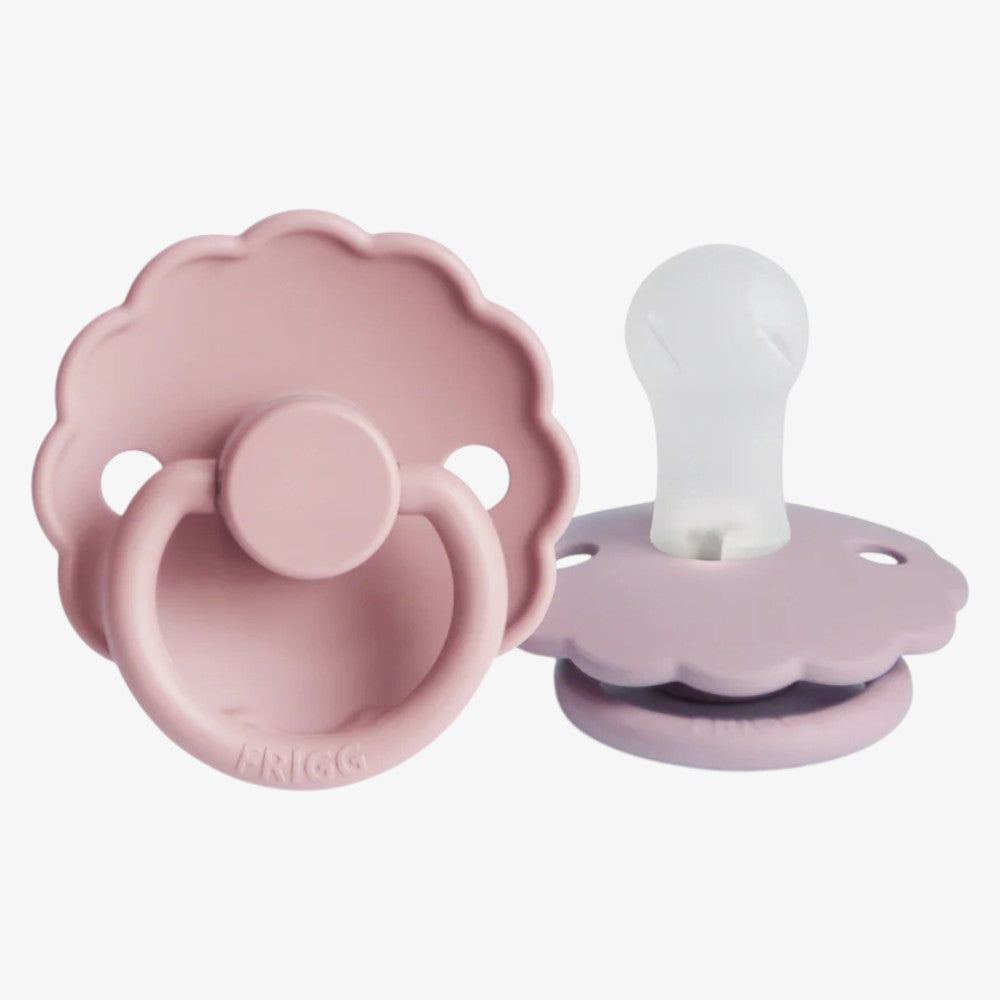 Daisy Pacifier 2 Pack - Pink &amp; Lilac