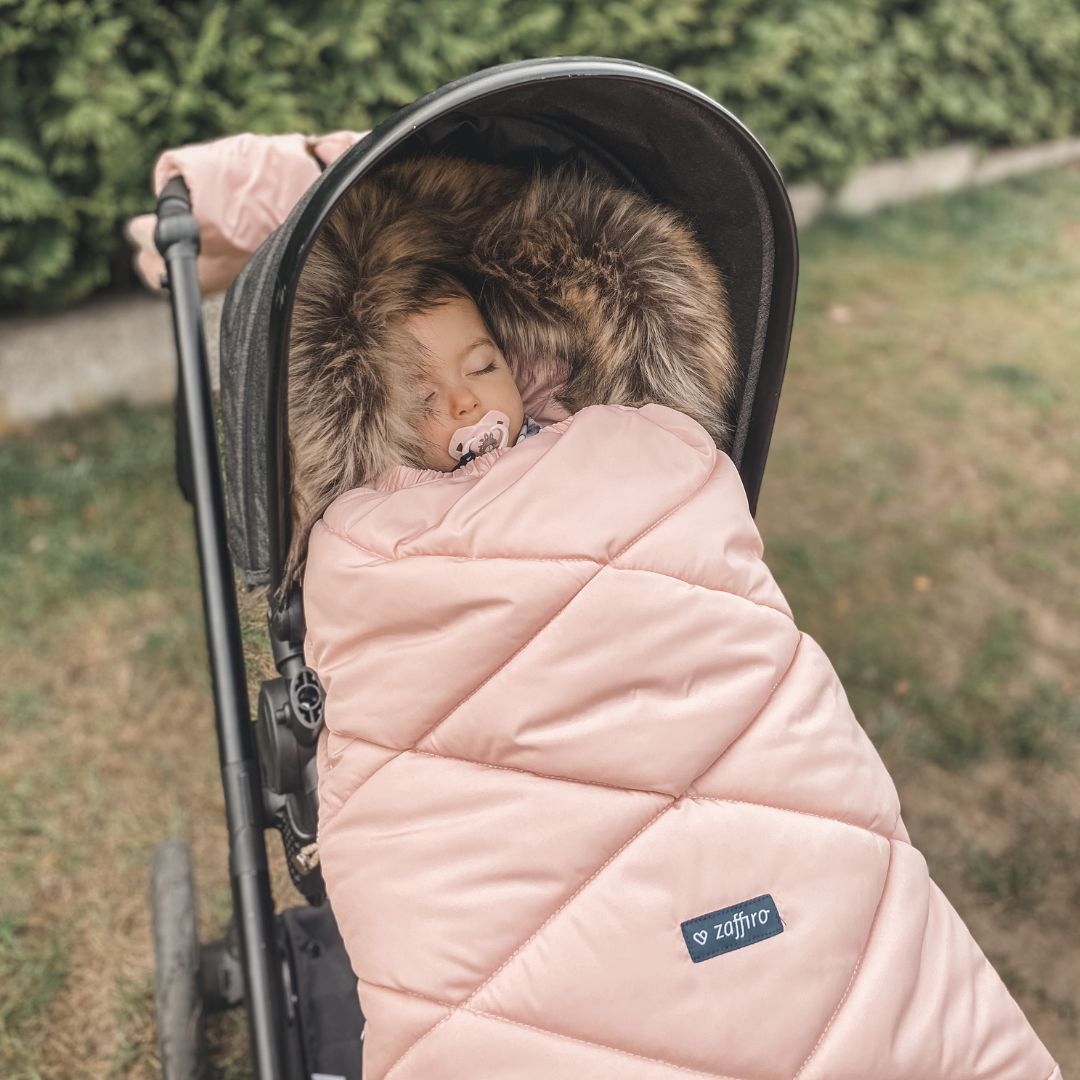 Footmuff With Bag - Beige&amp;rose