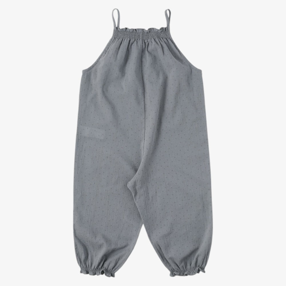 Dot Romper - Grayish Blue