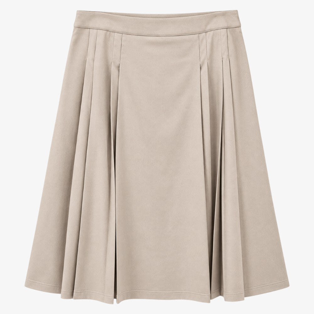 Pleat Skirt - Beige