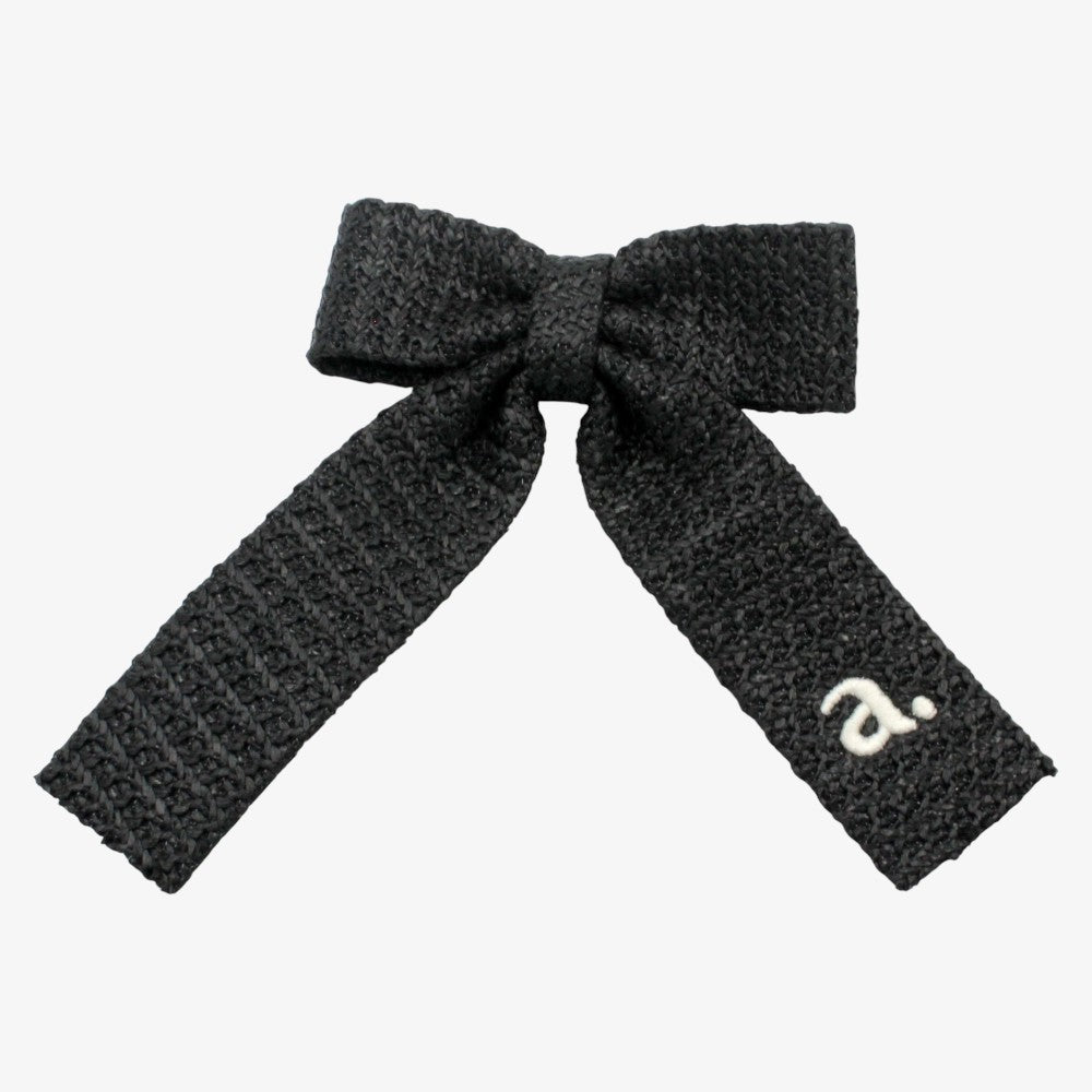 Raffia Bow - Black