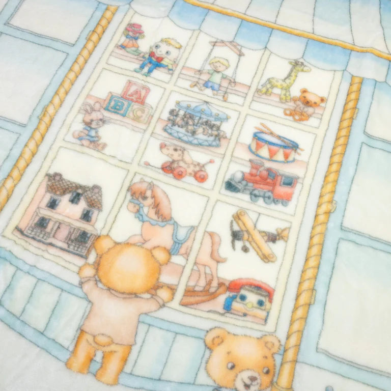 Toyshop Blanket - Blueberry Biscuit