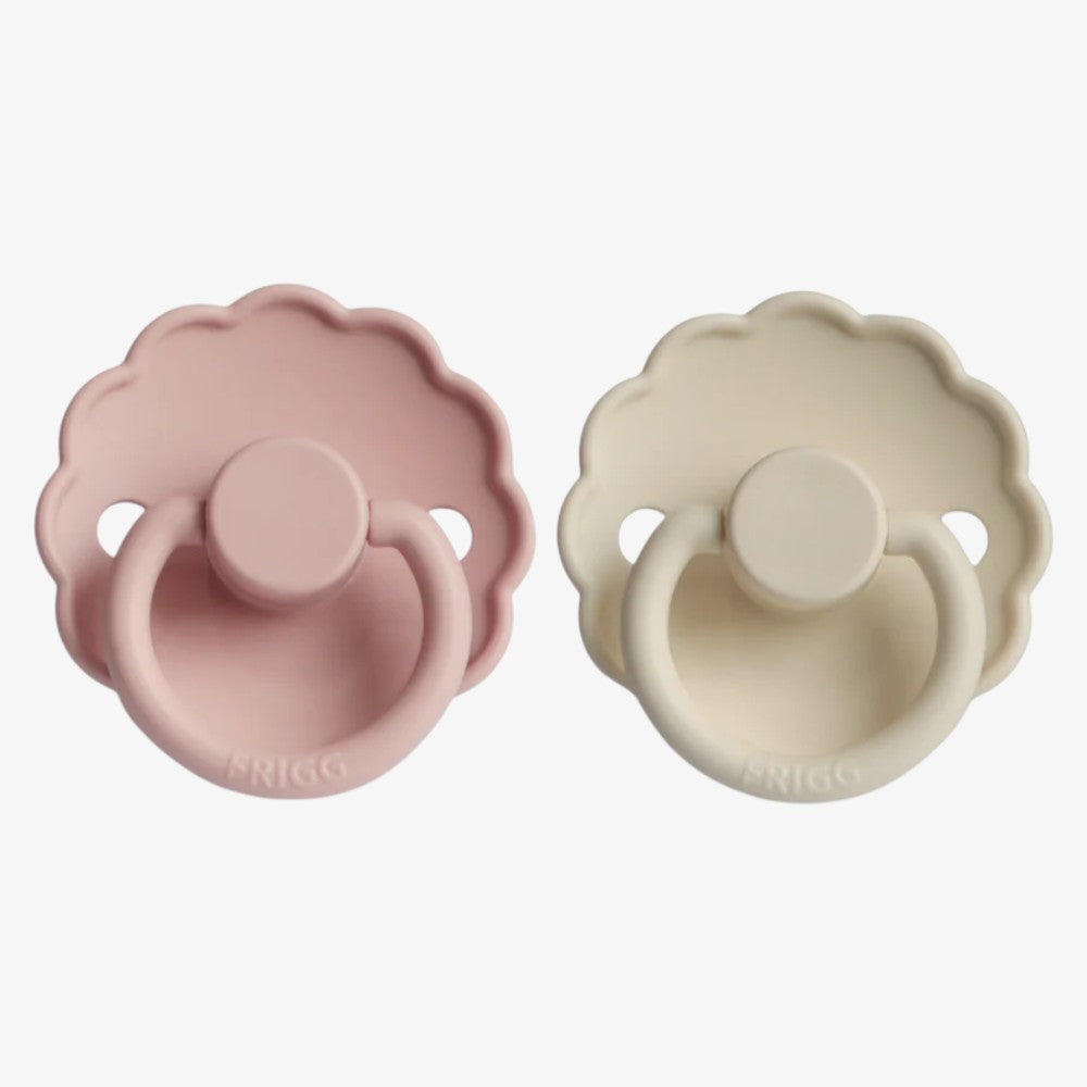 Daisy Pacifier 2 Pack - Blush & Cream