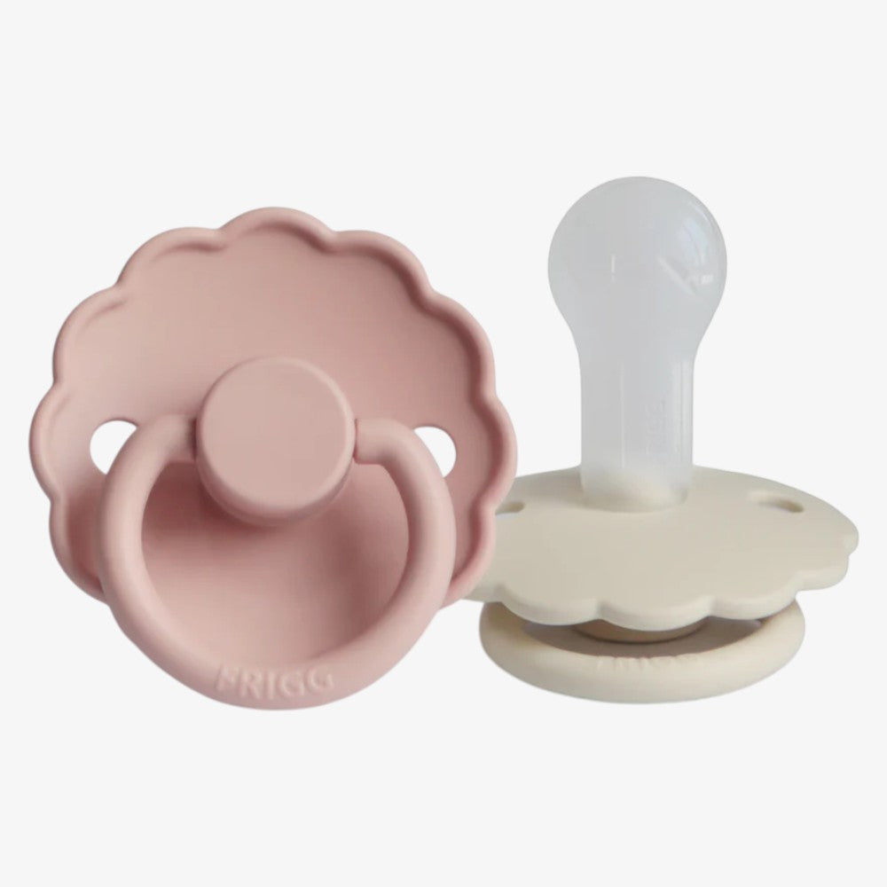 Daisy Pacifier 2 Pack - Blush &amp; Cream