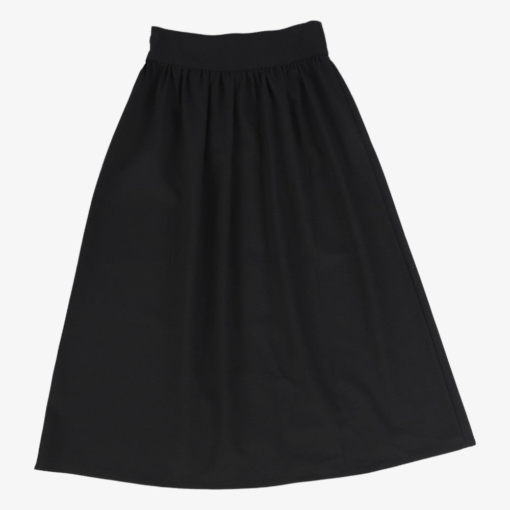 Button Maxi Skirt - Black