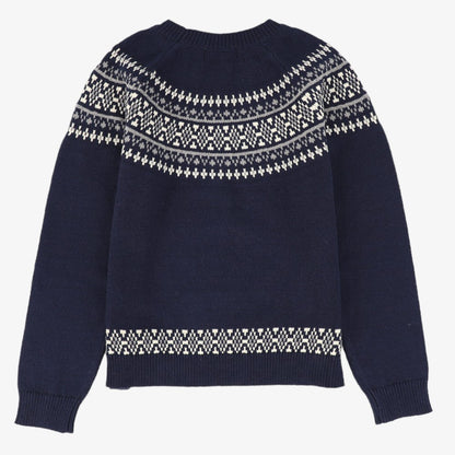 Stiched Detailed Sweater - Navy