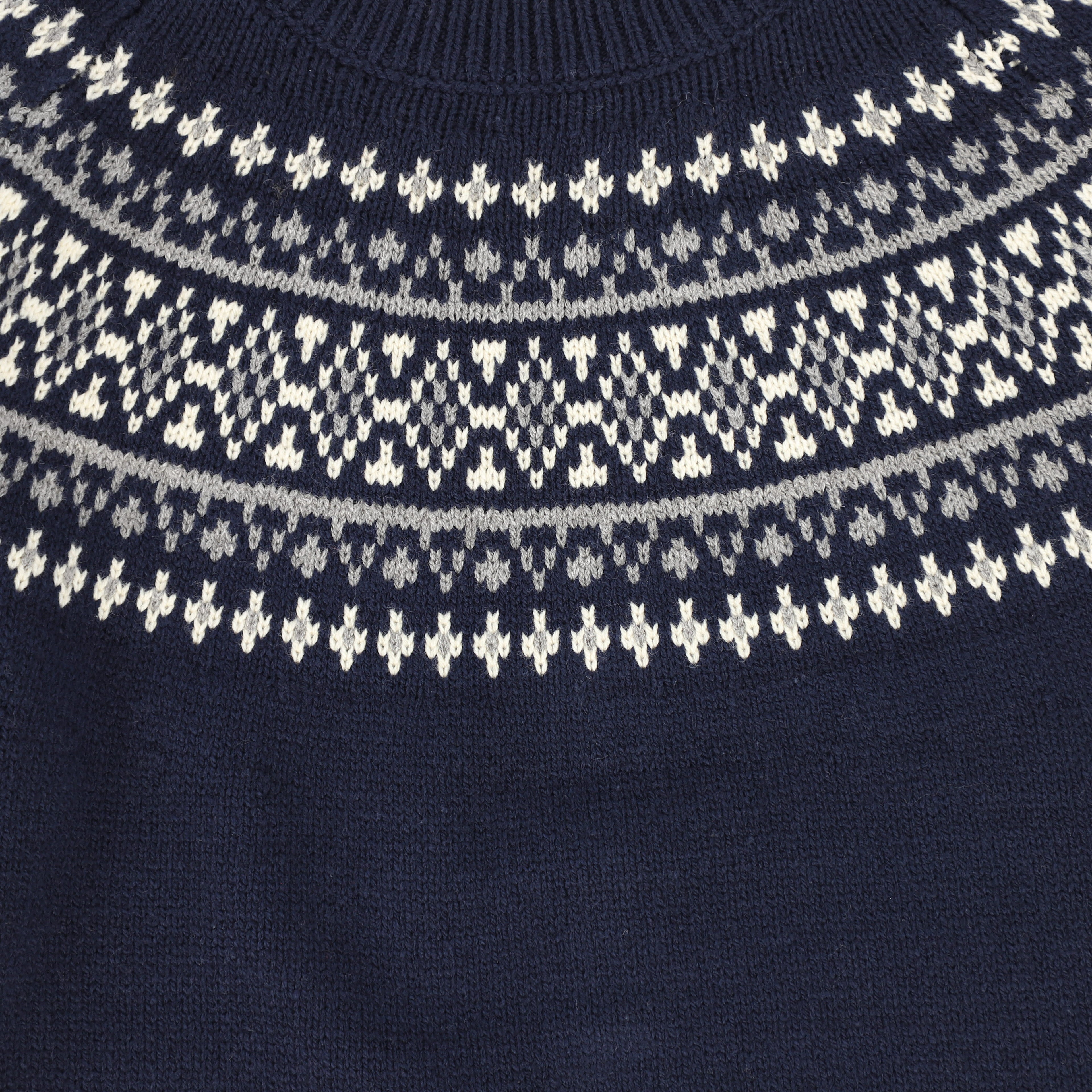 Stiched Detailed Sweater - Navy